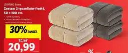 Lidl LIVARNO home Zestaw 2 ręczników frotté oferta