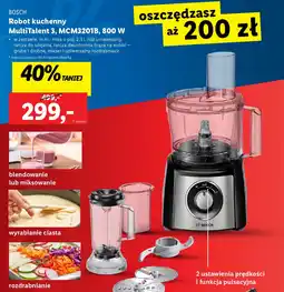 Lidl BOSCH Robot kuchenny MultiTalent 3, MCM3201B, 800 W oferta