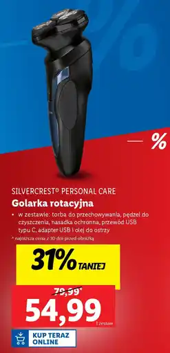 Lidl SILVERCREST PERSONAL CARE Golarka rotacyjna oferta