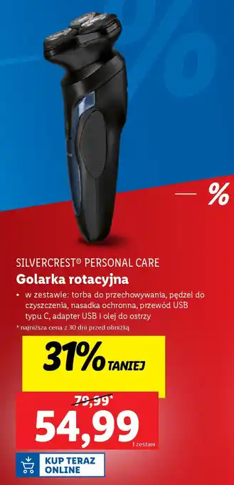 Lidl SILVERCREST PERSONAL CARE Golarka rotacyjna oferta