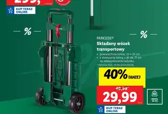 Lidl PARKSIDE Składany wózek transportowy oferta