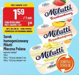 Polomarket Serek homogenizowany Milutti Mleczna Polana oferta