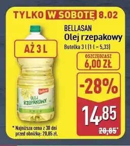 ALDI Olej rzepakowy Bellasan oferta