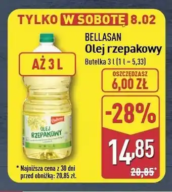 ALDI Olej rzepakowy Bellasan oferta