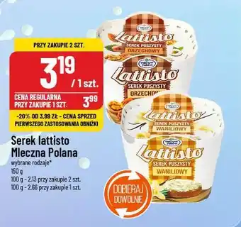 Polomarket Serek lattiso Mleczna Polana oferta