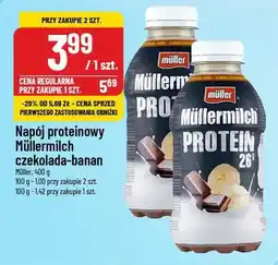 Polomarket Napój proteinowy Mullermilch czekolada-banan oferta