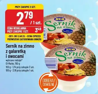 Polomarket Sernik na zimno z galaretką i owocami oferta