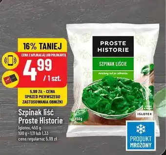 Polomarket Szpinak liść Proste Historie oferta