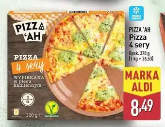 ALDI Pizza z pieca kamiennego 4 sery Pizz'ah oferta