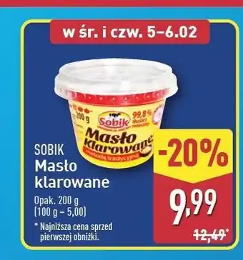 ALDI Masło klarowane Sobik Klarowane oferta