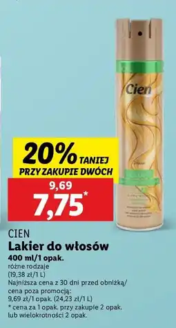 Lidl Lakier do włosów Cien Volume oferta