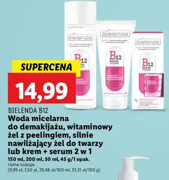 Lidl Serum do twarzy 2w1 Bielenda B12 oferta