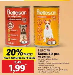 Lidl Karma dla psa z drobiem Bellosan oferta