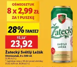 Lidl Piwo Zatecky Svetly Lezak oferta