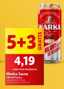 Lidl Piwo Warka oferta