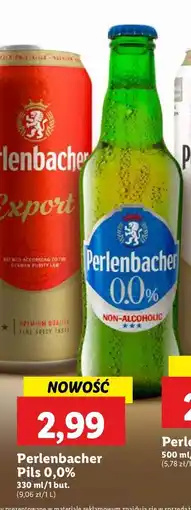 Lidl Piwo Perlenbacher 0% oferta