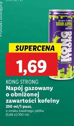 Lidl Napój energetyczny sour apple Kong Strong oferta