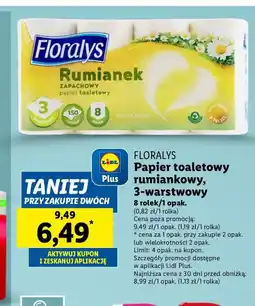 Lidl Papier toaletowy rumiankowy Floralys oferta