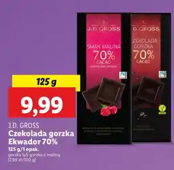 Lidl Czekolada gorzka 70 % J.d.gross oferta