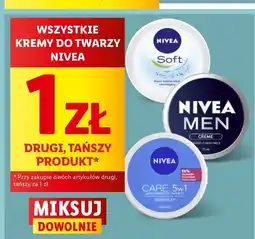 Lidl Krem do twarzy lekki odżywczy Nivea Creme Care oferta