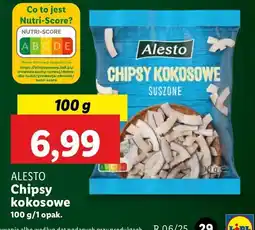 Lidl Chipsy kokosowe Alesto oferta