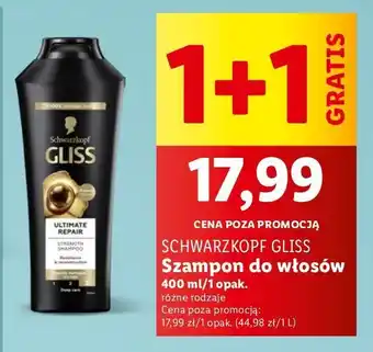 Lidl Szampon do włosów Gliss Kur Ultimate Repair oferta