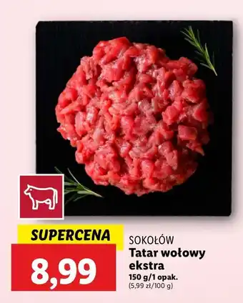 Lidl Tatar wołowy ekstra Sokołów oferta