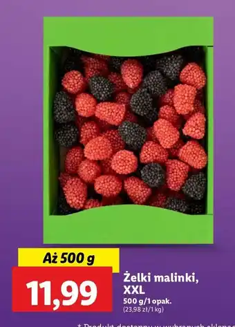 Lidl Żelki malinki oferta