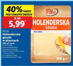 Lidl Ser gouda holenderska Pilos oferta