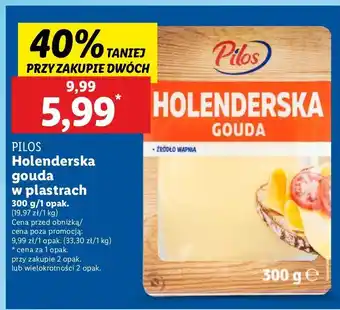 Lidl Ser gouda holenderska Pilos oferta