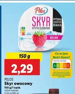 Lidl Jogurt malina Pilos Skyr oferta