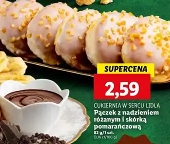 Lidl Pączek z nadzieniem różanym i skórką pomarańczową oferta