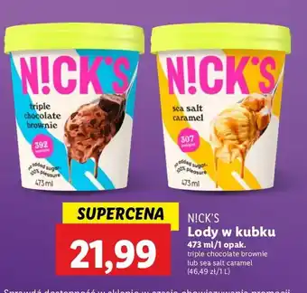 Lidl Lody sea salt caramel N!Ck's oferta