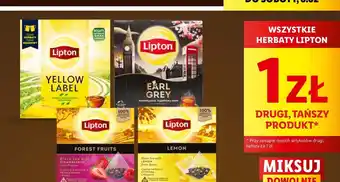 Lidl Herbata Lipton Lemon oferta