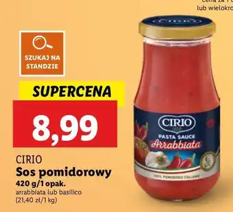 Lidl Sos pomidorowy z bazylią Cirio oferta