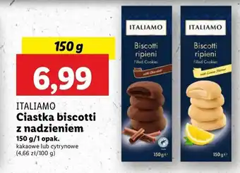 Lidl Ciastka z nadzieniem cytrynowym Italiamo oferta