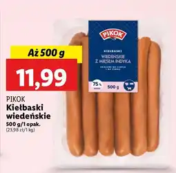 Lidl Kiełbaski wiedeńskie Pikok oferta