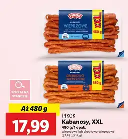 Lidl Kabanosy wieprzowe Pikok oferta