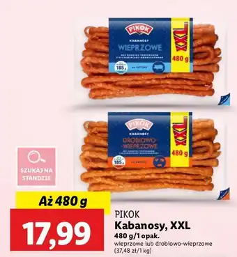 Lidl Kabanosy wieprzowe Pikok oferta