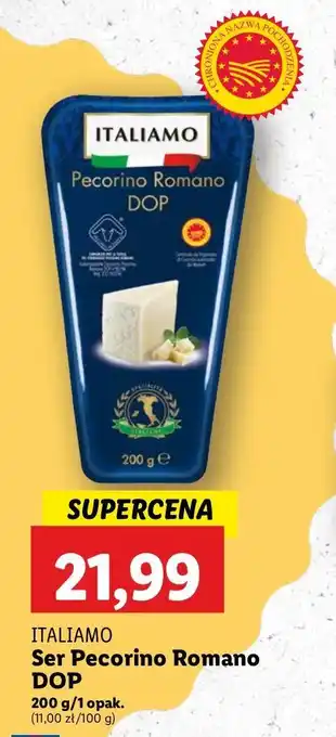 Lidl Ser pecorino romano Italiamo oferta