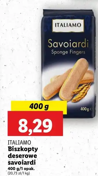 Lidl Biszkopty savoiardi Italiamo oferta