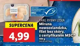 Lidl Miruna nowozelandzka filet bez skóry Targ Rybny Lidla oferta