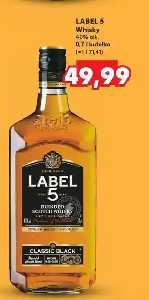 Kaufland Whisky Label 5 oferta