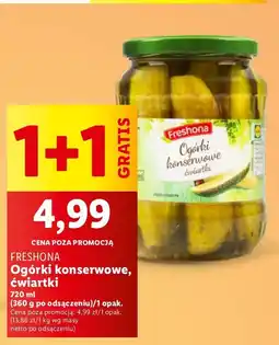 Lidl Ogórki konserowe Freshona oferta