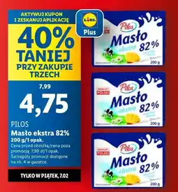 Lidl Masło ekstra Pilos oferta