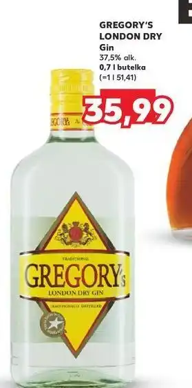 Kaufland Gin Gregory's oferta