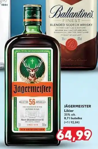 Kaufland Likier Jagermeister oferta