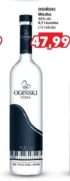 Kaufland Wódka Ogiński Vodka oferta