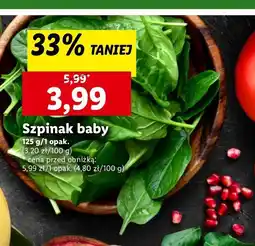 Lidl Szpinak baby oferta