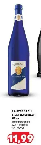 Kaufland Wino Lauterbach Liebfraumilch oferta